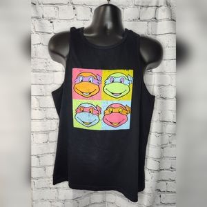 Mens Ninja Turtle Graphic Tee‎ Tank Top Size Medium